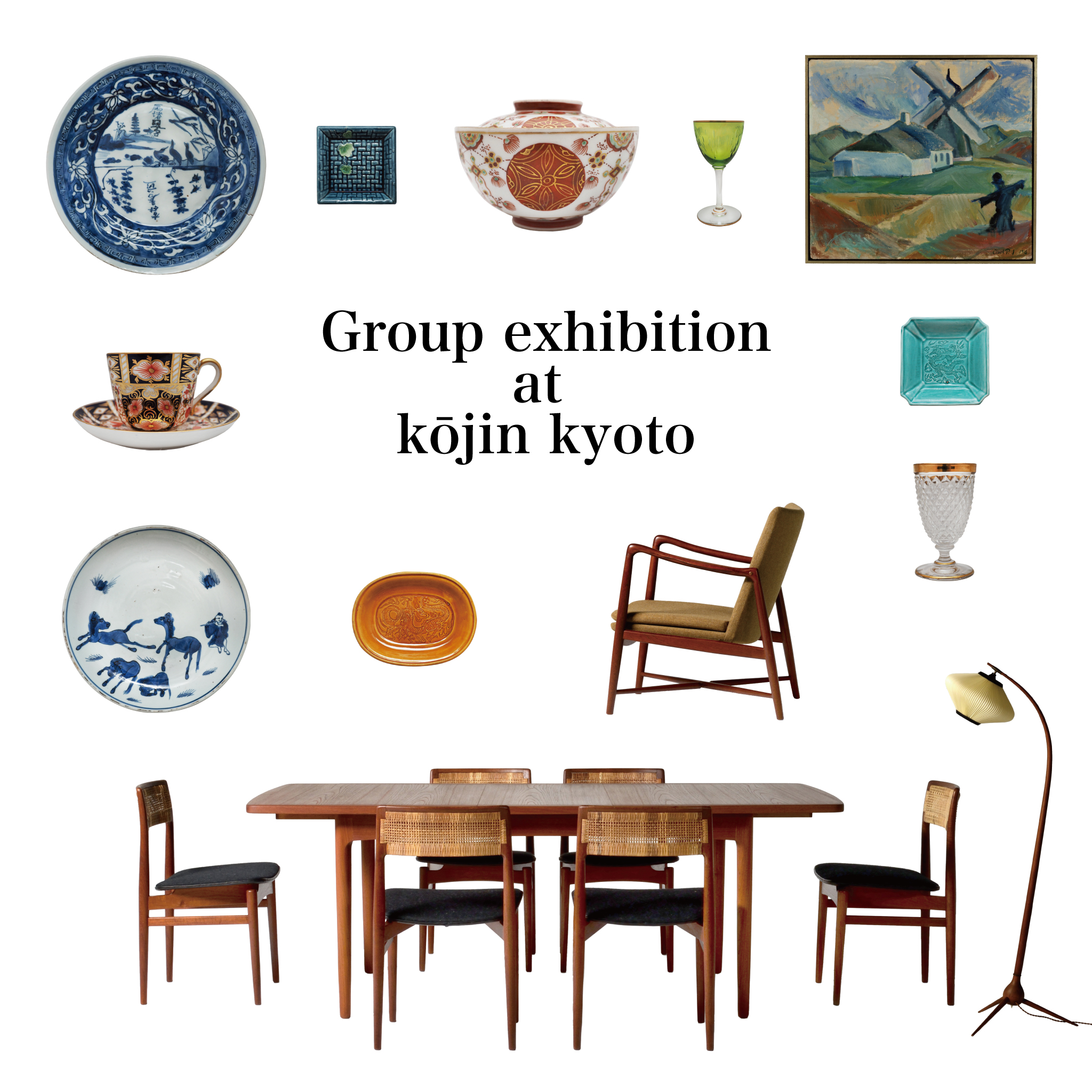 Group exhibition of “Gallery Nisui × Luca Scandinavia” with  “Regis d.“ and “blend kyoto” at kōjin kyoto